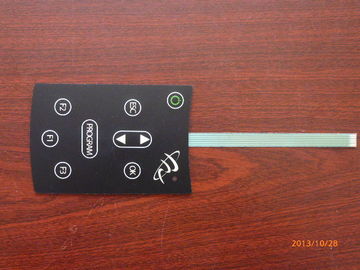 PC Waterproof Embossed Flexible Membrane Switch Overlay For Air Conditioner