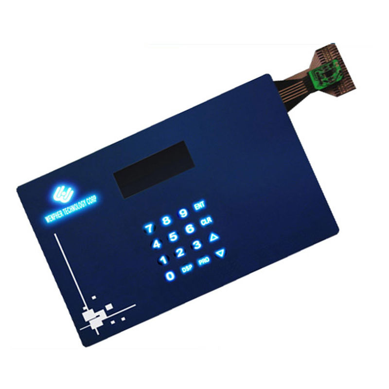 Vandal Resistant Flat Keys Illuminated Backlighting Keyboards Led Membrane Switches