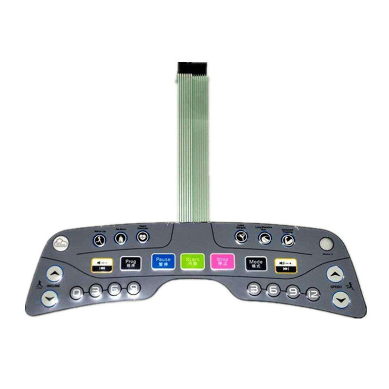 Vandal Resistant Flat Keys Illuminated Backlighting Keyboards Led Membrane Switches