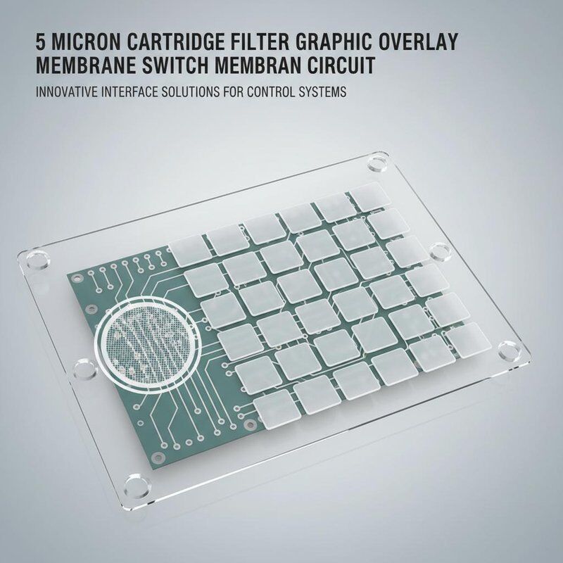 5 Micron Cartridge Filter Graphic Overlay Membrane Switch Membran Circuit Innovative Interface Solutions for Control Systems