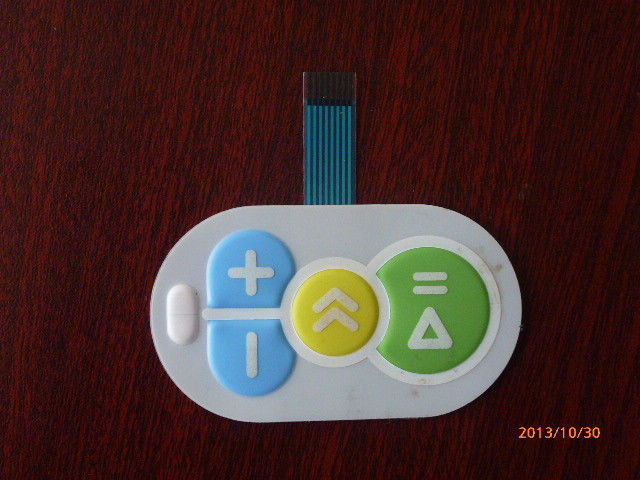 Waterproof Membrane Switch Keyboard 0.05mm - 1.0mm , 3M467 / 3M468 Adhesive