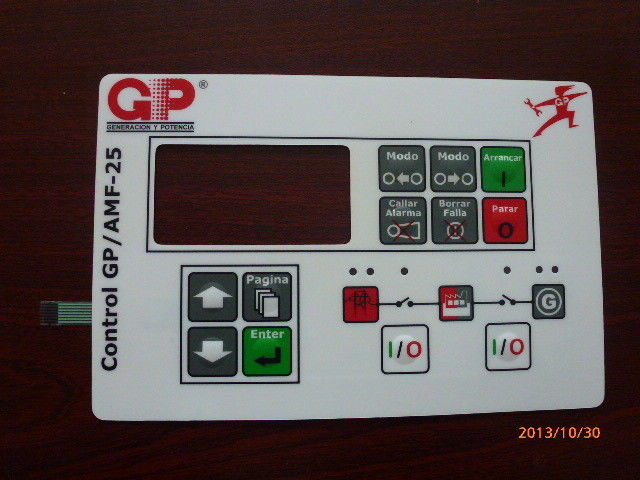 Thin Film Metal Dome Led Membrane Touch Switch With Silk Screen Printed