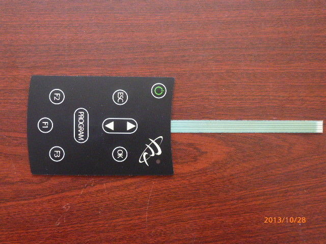 PC Waterproof Embossed Flexible Membrane Switch Overlay For Air Conditioner