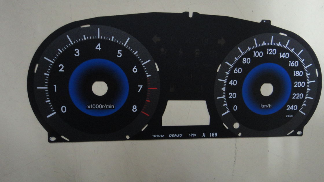 Large Screen Colorful Graphic Overlay With Silk Screen Printing And Touch Screen Panel
